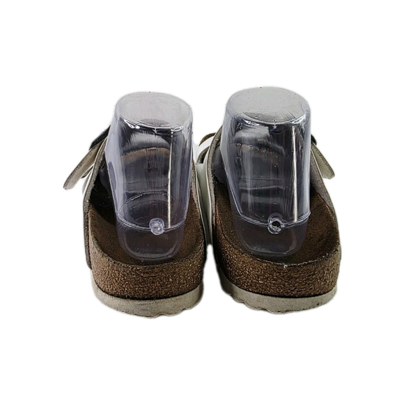 Birkenstock Sandals Arizona White Slip On Comfort Slide Size 41 L10 M8 - Picture 5 of 7